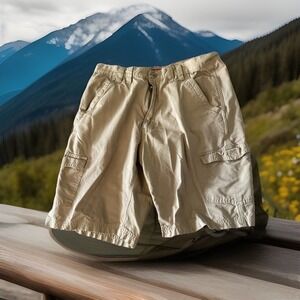 Wolverine Shorts Mens 34 Brown Workwear‎ Work Cargo Carpenter  40% Nylon